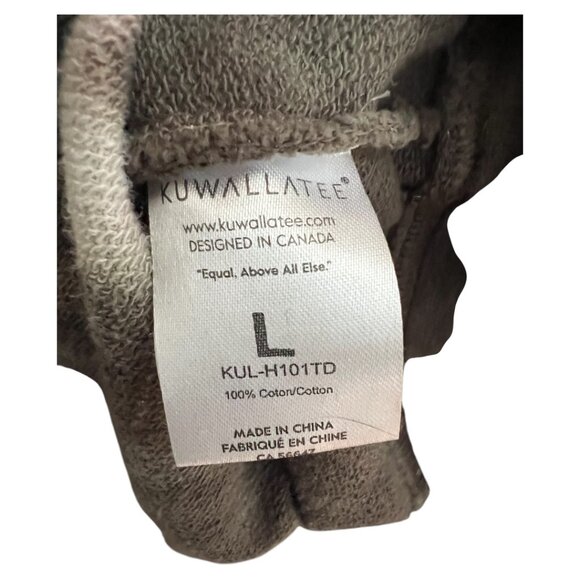 Kuwallatee Men's Hoodie L Tie-Dye Relaxed Fit Pre-Owned - Picture 10 of 10